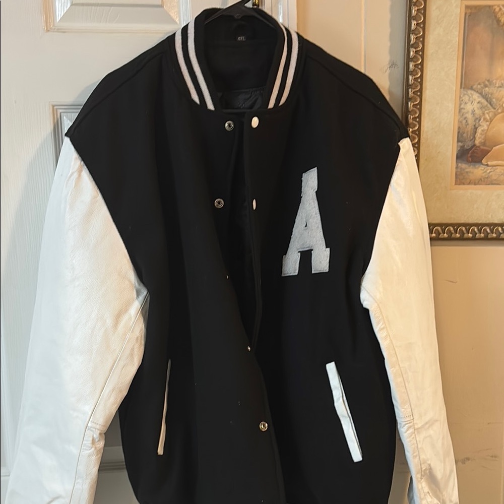 Black and White Varsity Jacket